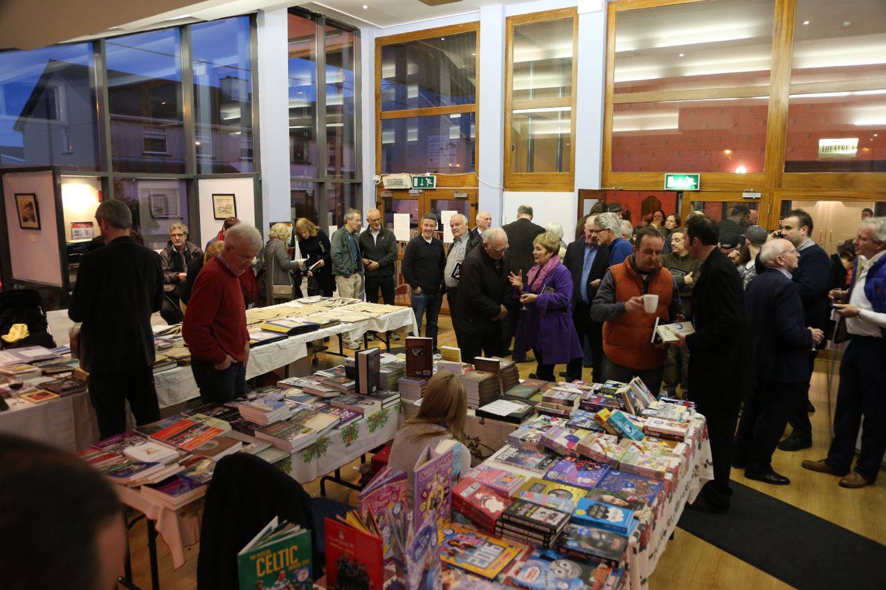 crowd in Lobby at Allingham Arts Festival
