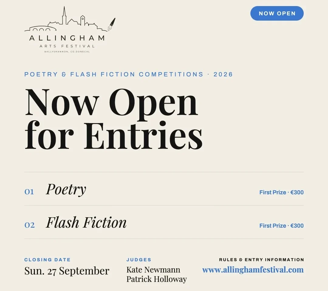 poster allingham arts festival fiction an poetry competition