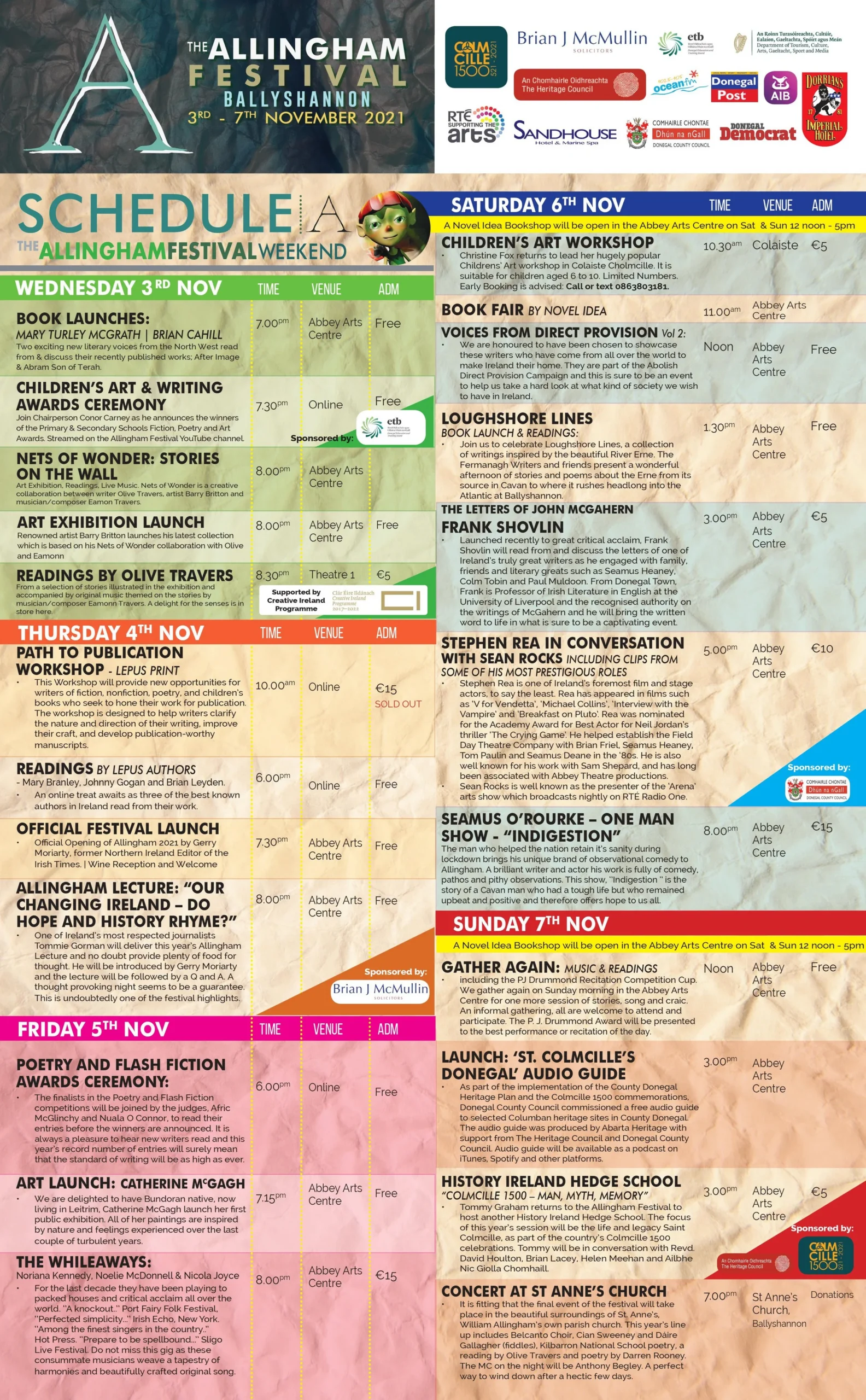 archive allingham arts festival programme 2021