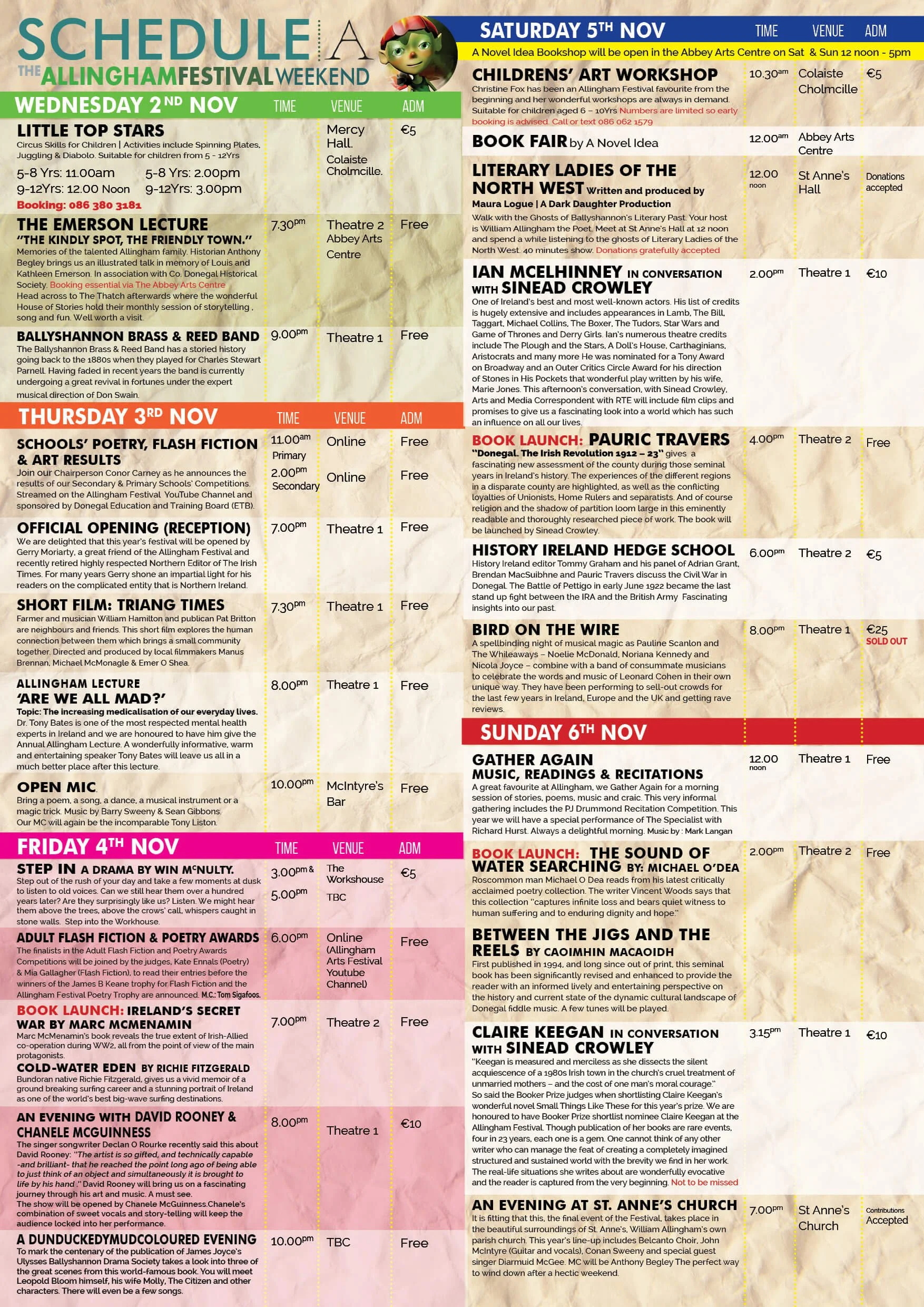 Archive festival programme 2022